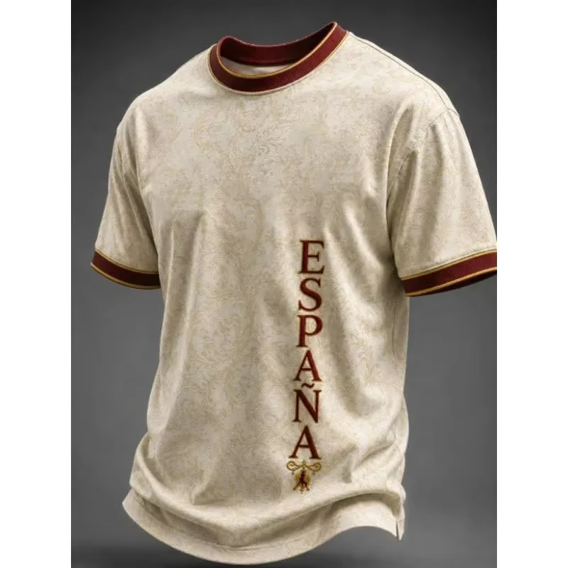 Street Fashion In Spain - Spain Baroque Damask Soccer T-shirt Oversized