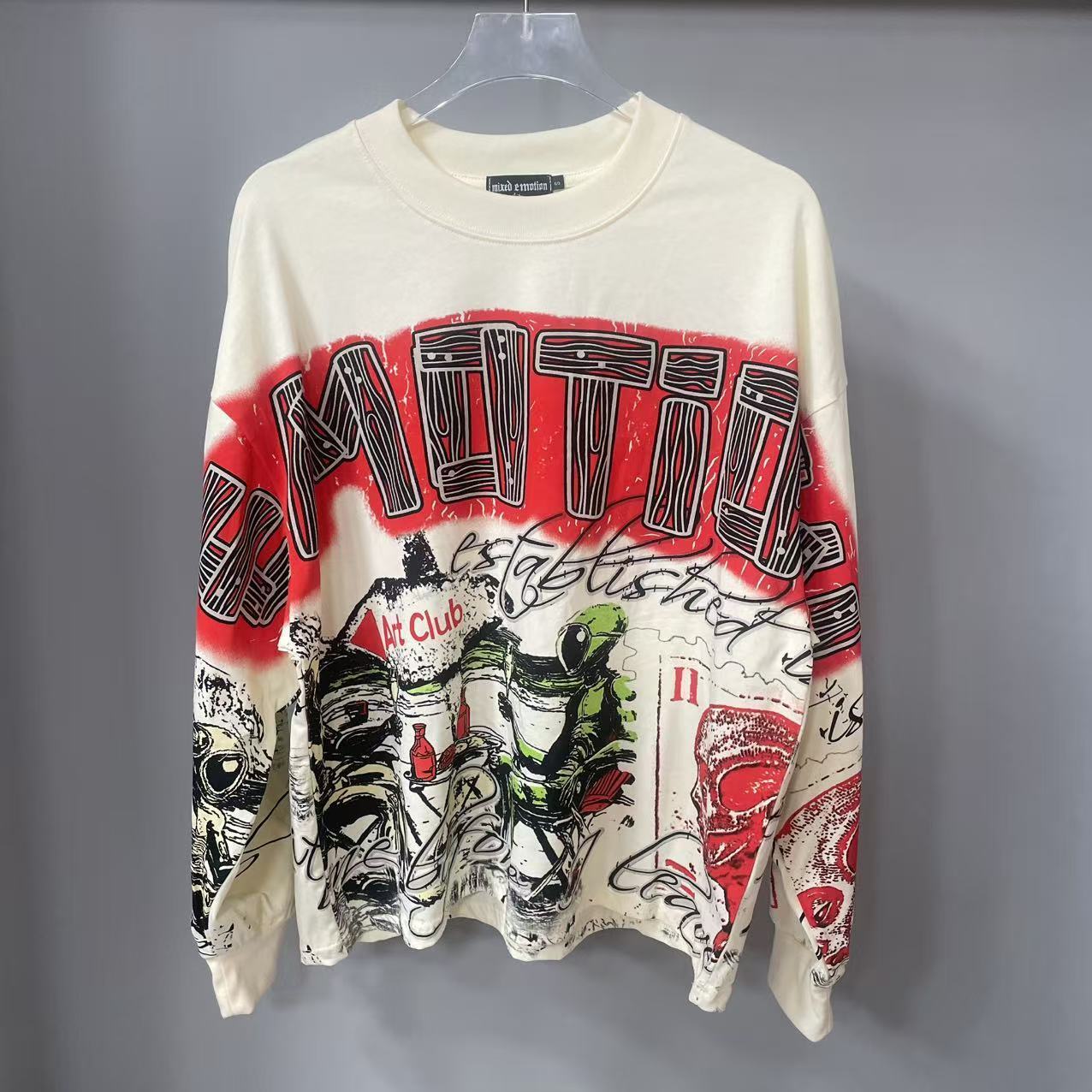 Street Fashion Hoodie - High Quality Designer MIXED-EMOTION Long sleeved