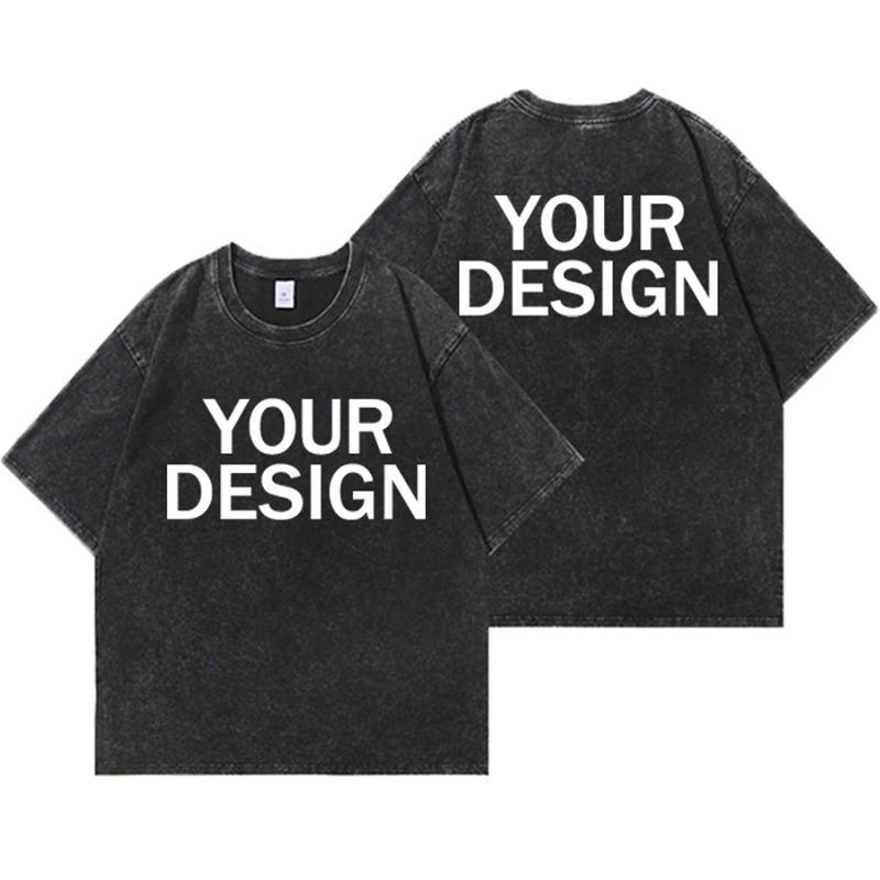 Street Fashion Mood - Unisex Cotton Wash T-Shirt Vintage Custom