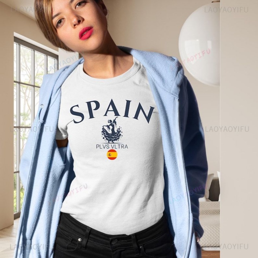 Spain Flag Graphic Printed T-s - đánh giá và giá Street Fashion In Spain