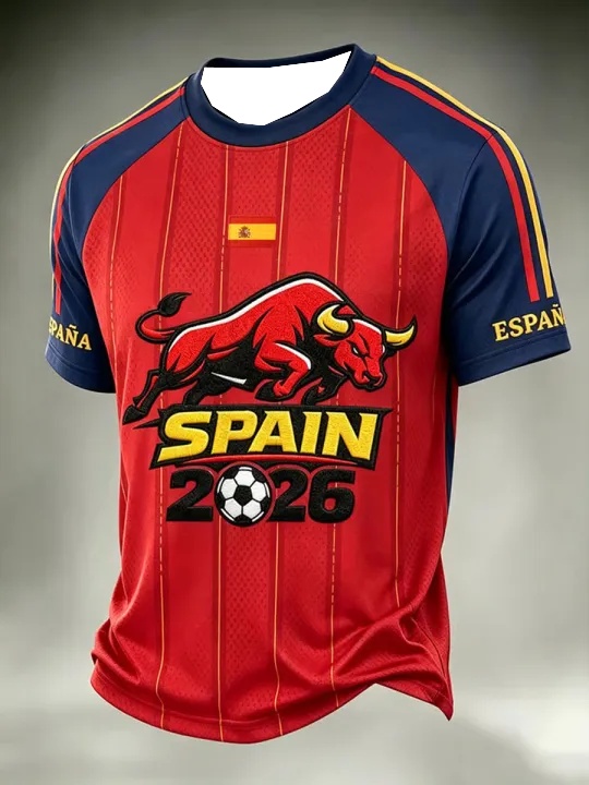 Spain Football Fan T-shirt Sho - đánh giá và giá Street Fashion In Spain