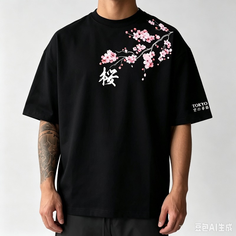 Sakura Tokyo Men’s Floral Kanj - đánh giá và giá Street Fashion Asian Men