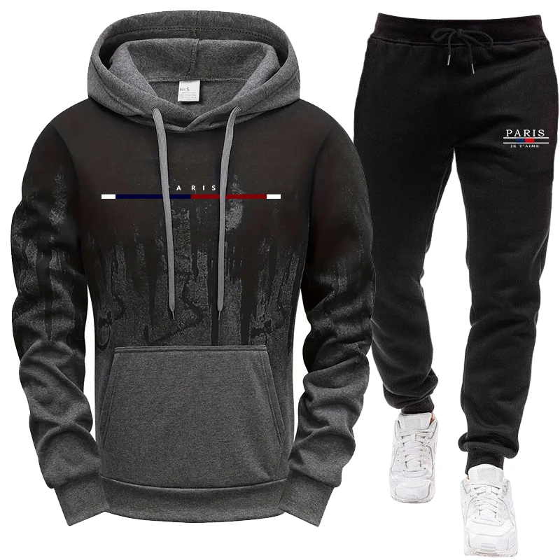 Men's Set/Hoodie/Pants Autumn  - đánh giá và giá Street Fashion Hoodie