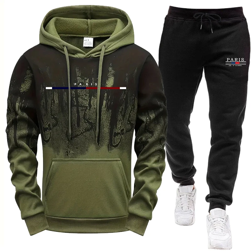 Men's Set/Hoodie/Pants Autumn  - đánh giá và giá Street Fashion Hoodie