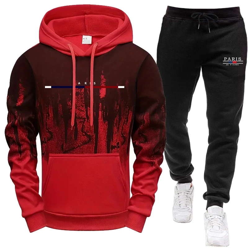 Men's Set/Hoodie/Pants Autumn  - đánh giá và giá Street Fashion Hoodie