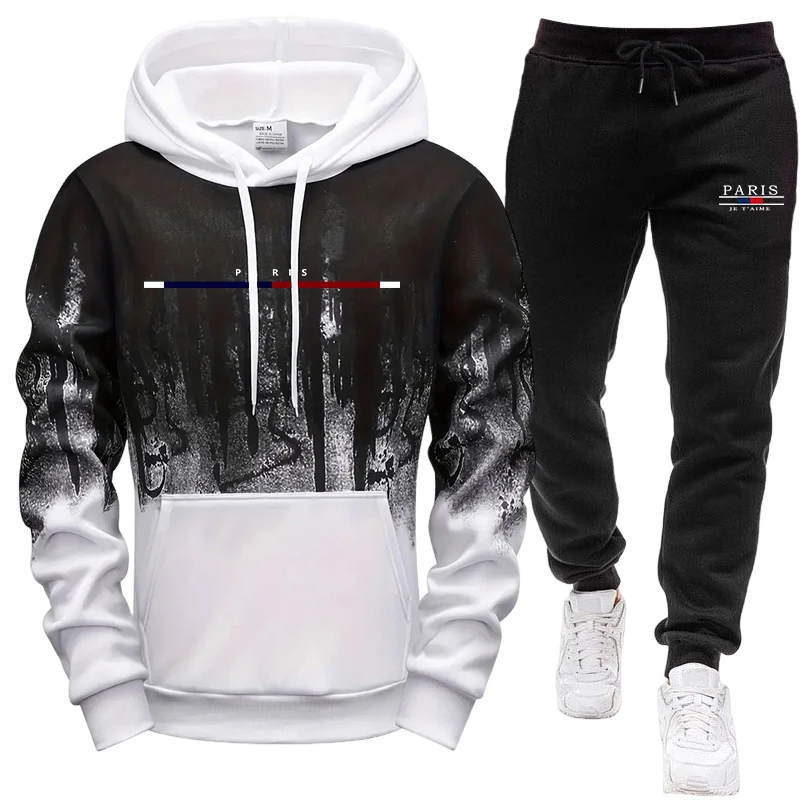 Men's Set/Hoodie/Pants Autumn  - đánh giá và giá Street Fashion Hoodie