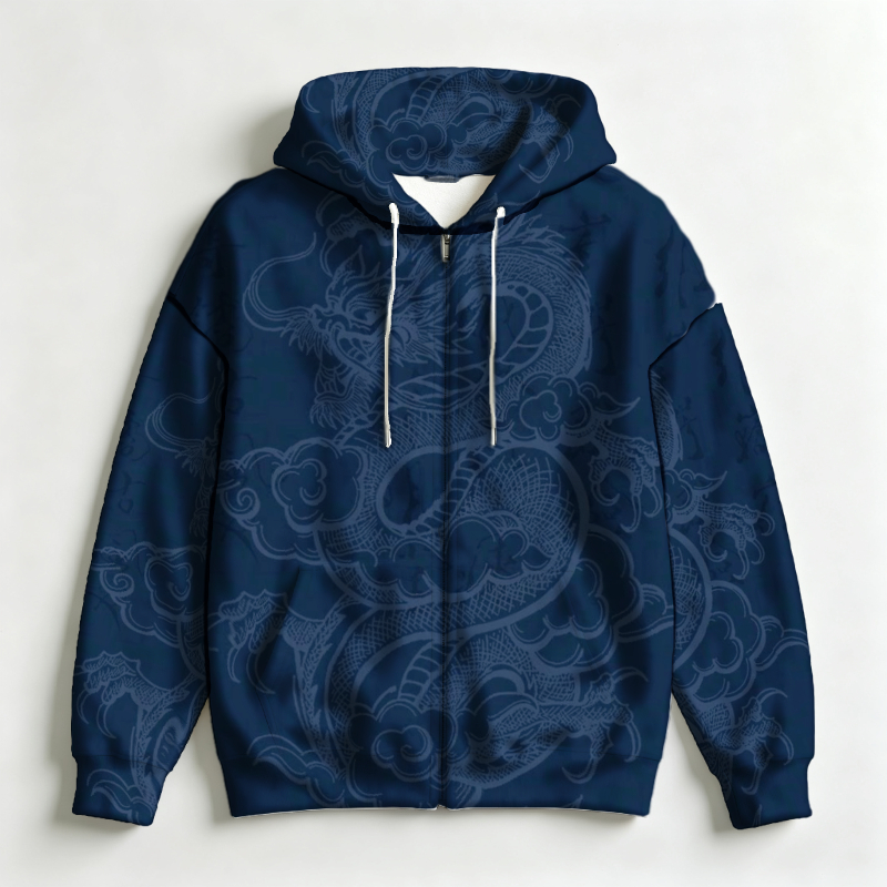 Men Zip Hooded Sweatshirt 3D A - đánh giá và giá Street Fashion Asian Men