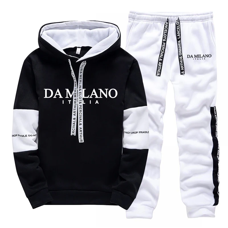 Black White Autumn Winter Men' - đánh giá và giá Street Fashion Hoodie
