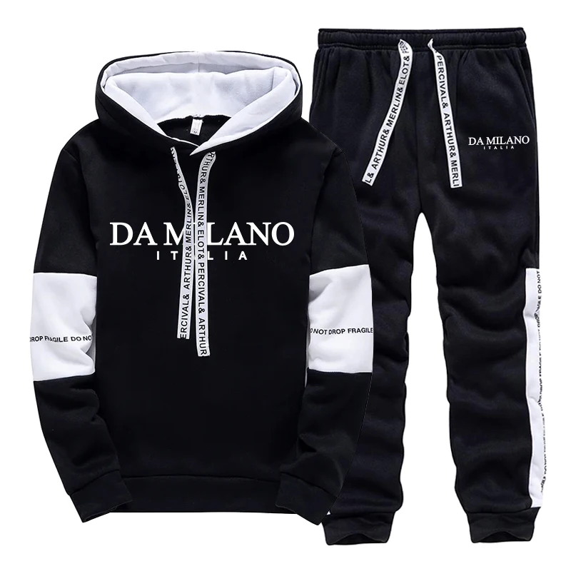 Black White Autumn Winter Men' - đánh giá và giá Street Fashion Hoodie
