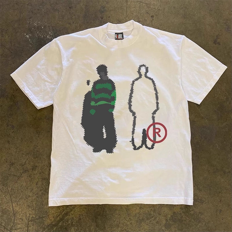 Asian Size Hiphop Print 100% C - đánh giá và giá Street Fashion Asian Men
