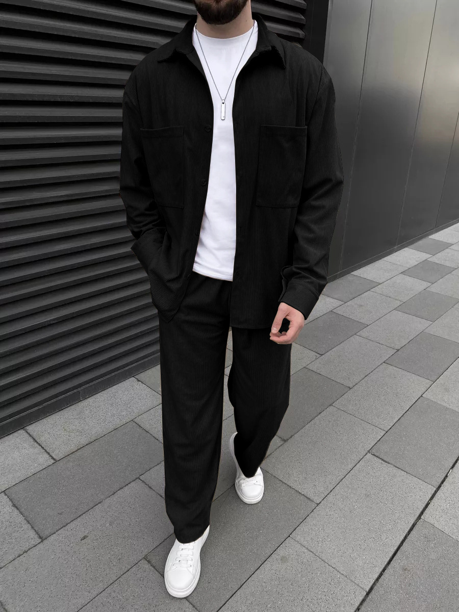 Men's Corduroy Two-Piece Outfi - đánh giá và giá Street Fashion China