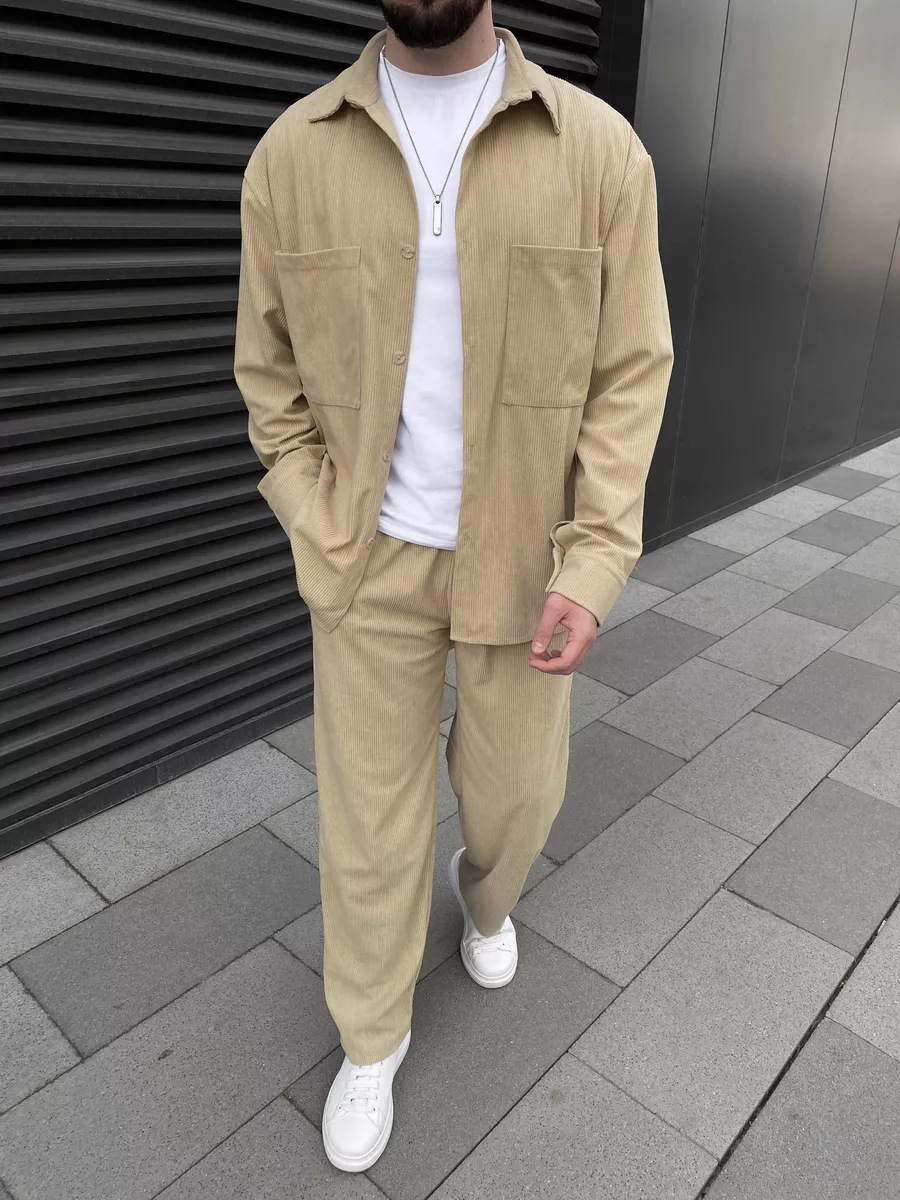 Men's Corduroy Two-Piece Outfi - đánh giá và giá Street Fashion China