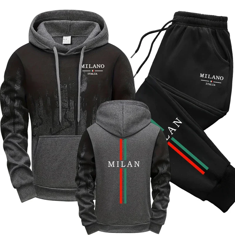 Autumn Winter Tracksuit Italy  - đánh giá và giá Street Fashion Hoodie