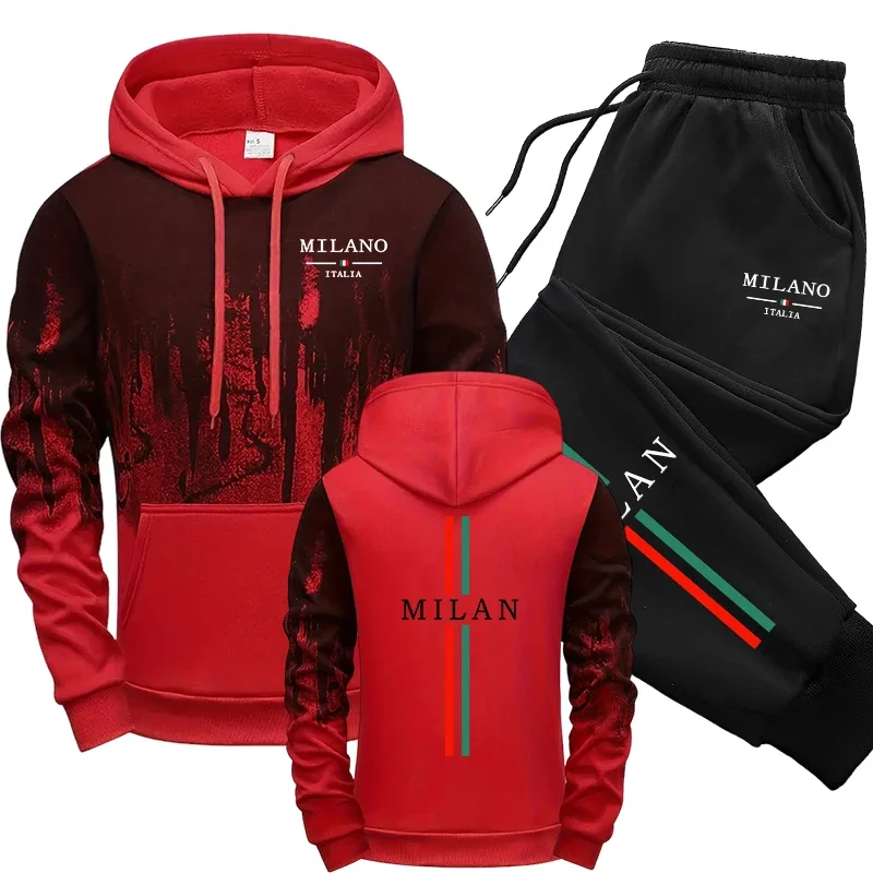 Autumn Winter Tracksuit Italy  - đánh giá và giá Street Fashion Hoodie