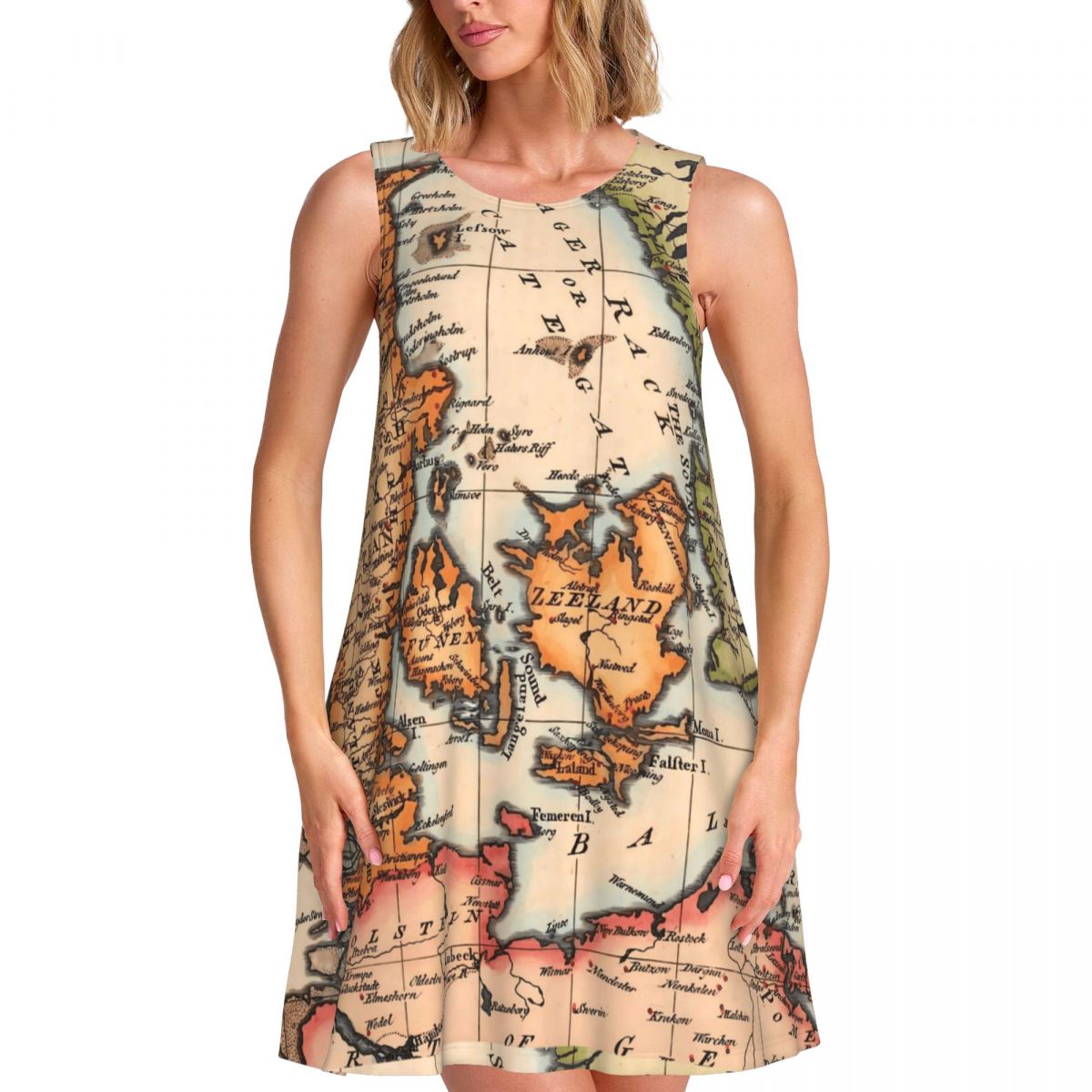 History World Map Tank Dress O - đánh giá và giá Street Fashion History