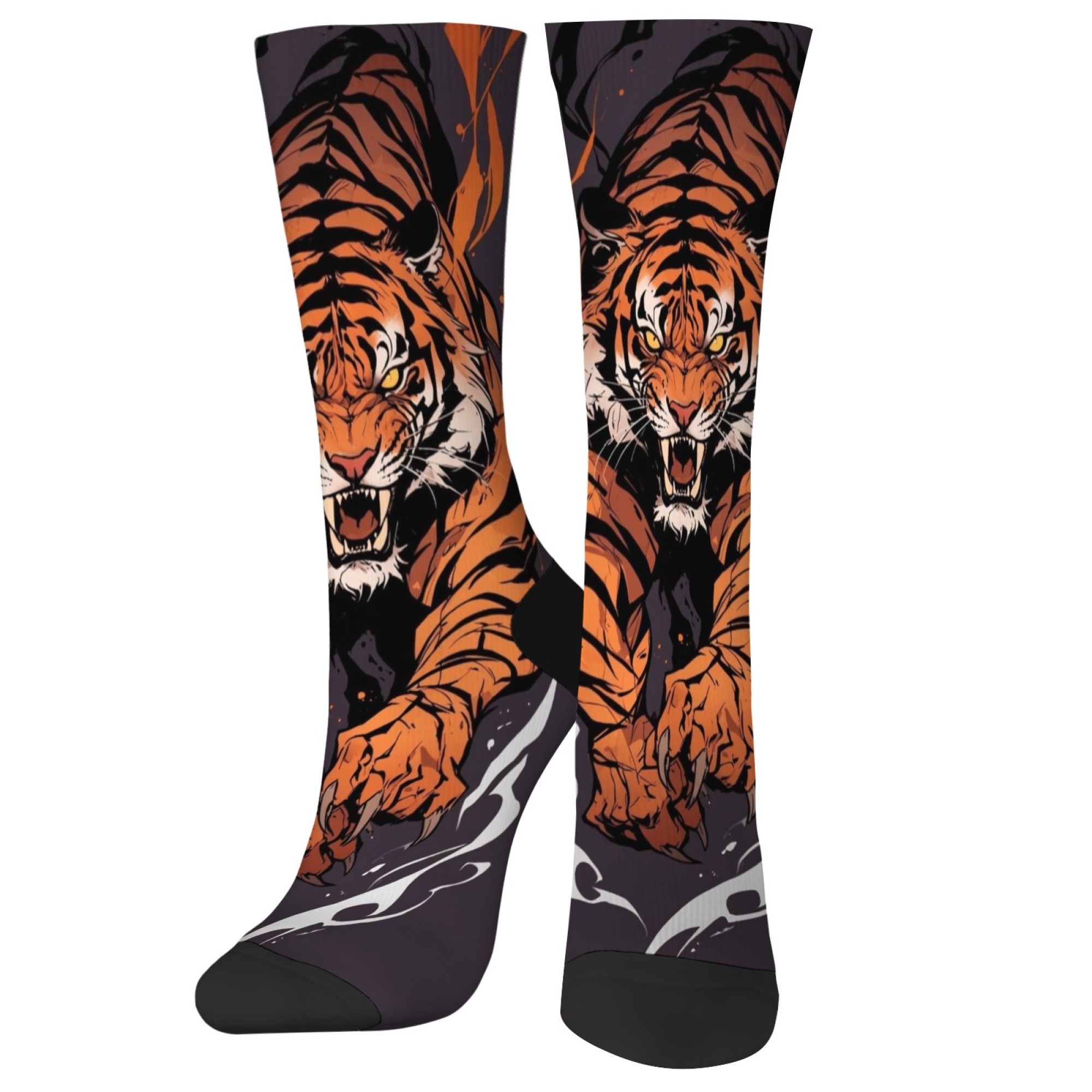Unisex Fierce Tiger Print Asia - đánh giá và giá Street Fashion Asian Men