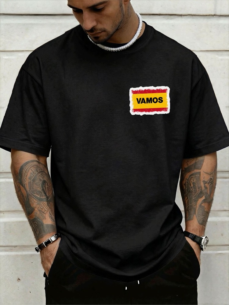 Mens Crew Neck Tee Spain Vamos - đánh giá và giá Street Fashion In Spain