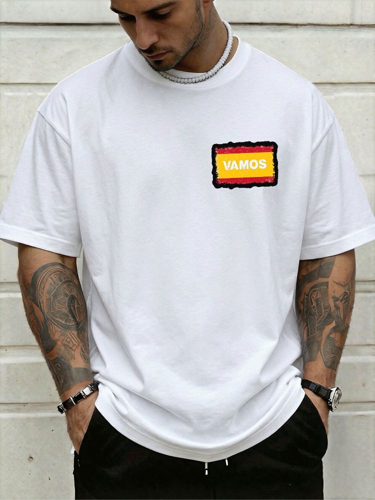 Mens Crew Neck Tee Spain Vamos - đánh giá và giá Street Fashion In Spain