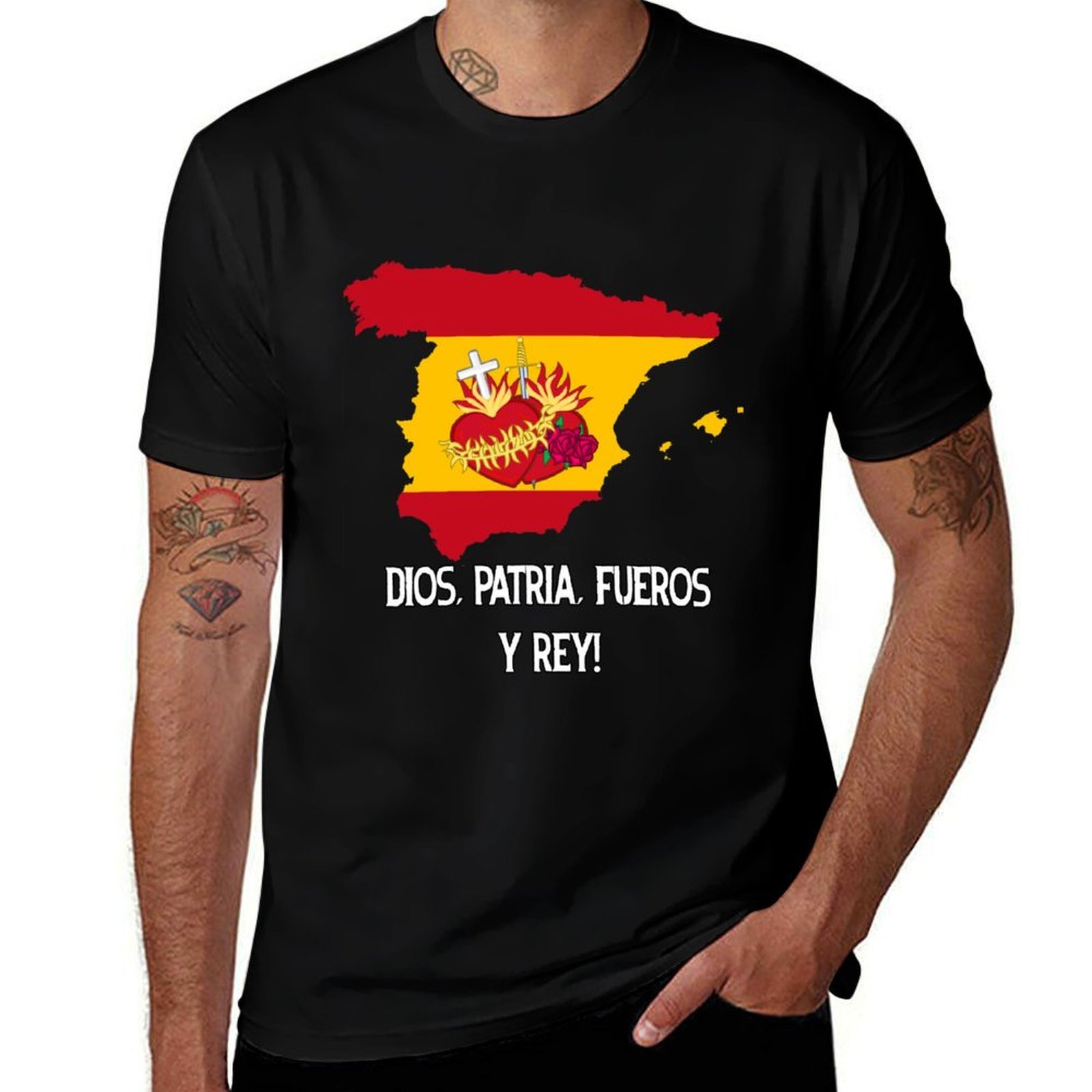 Catholic Spain T-Shirt Street  - đánh giá và giá Street Fashion In Spain