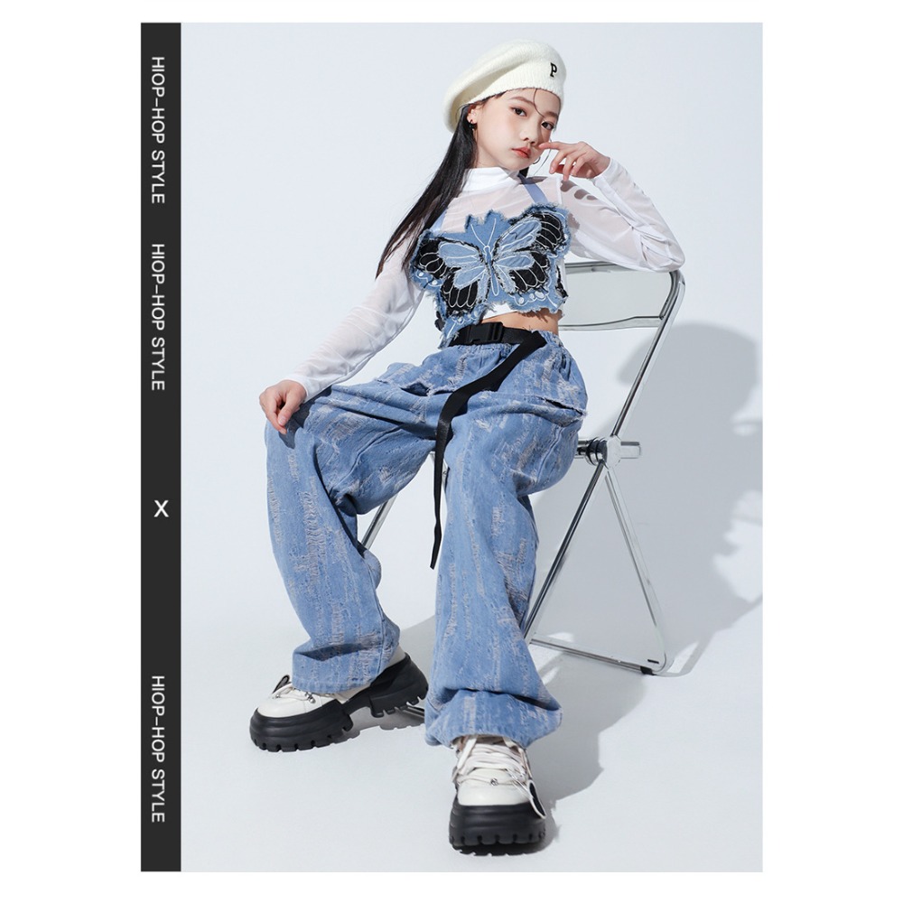 Jazz Hip Hop Dance Set Mesh Lo - đánh giá và giá Street Fashion Jacket