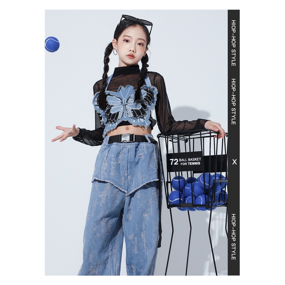 Jazz Hip Hop Dance Set Mesh Lo - đánh giá và giá Street Fashion Jacket
