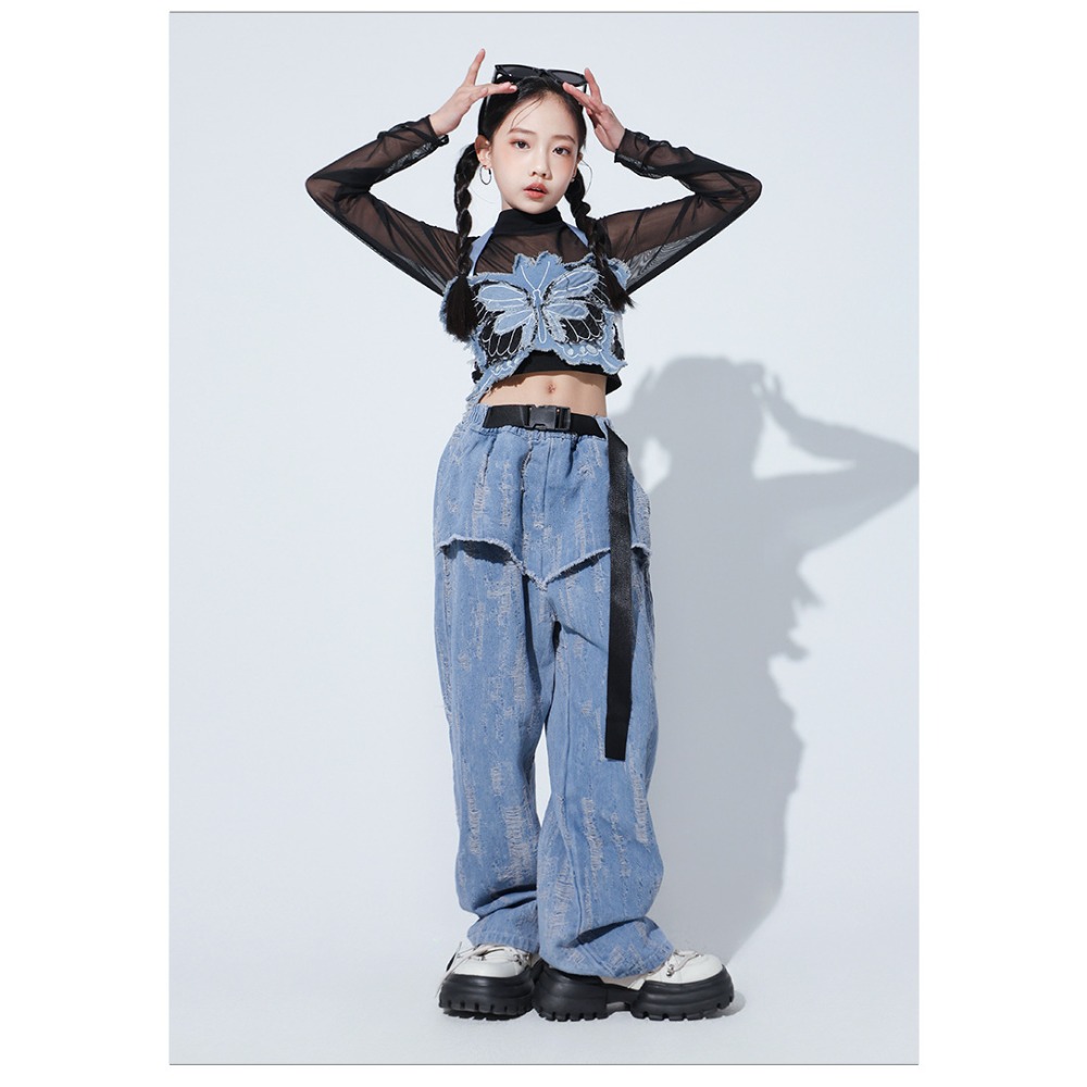 Jazz Hip Hop Dance Set Mesh Lo - đánh giá và giá Street Fashion Jacket
