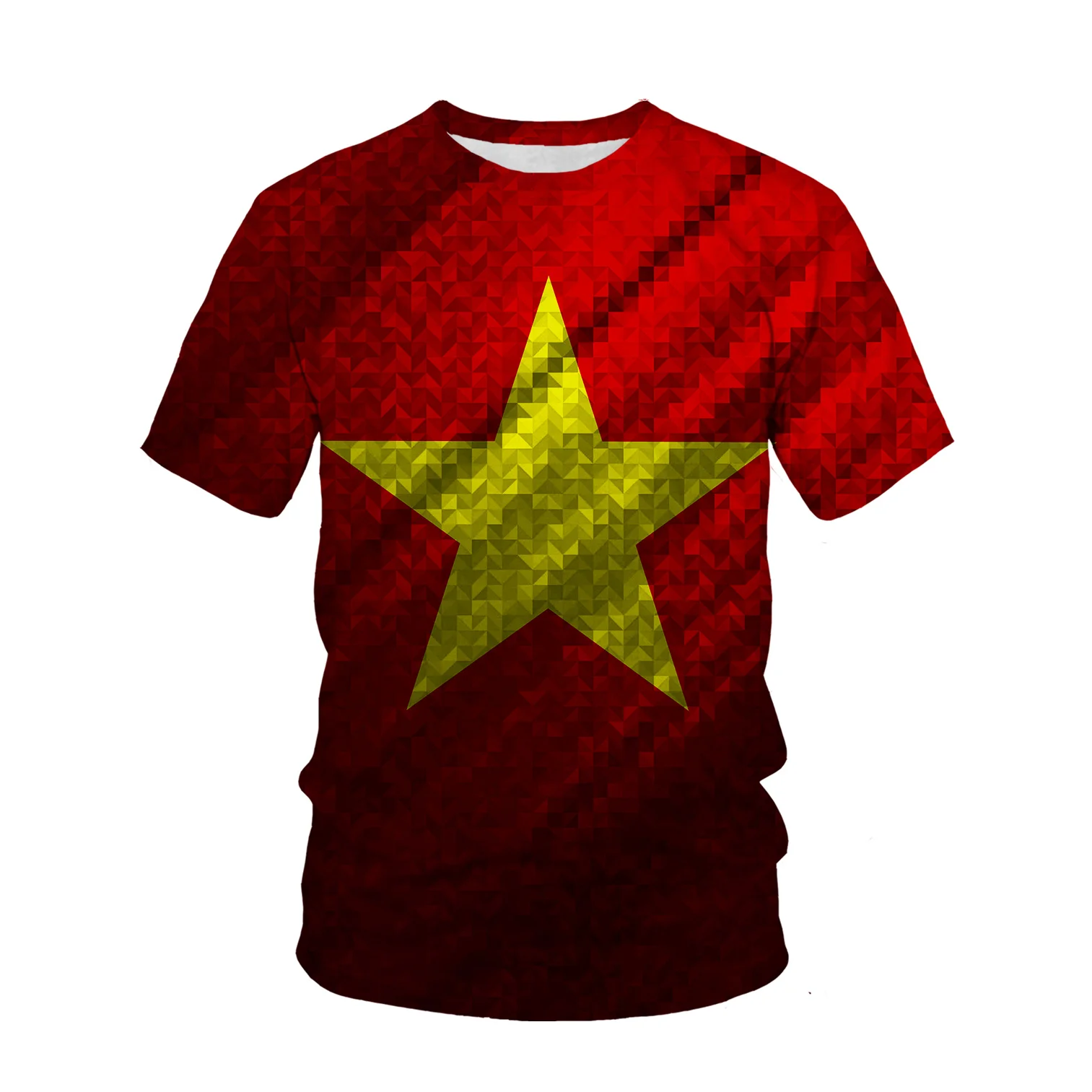 Vietnam Flag Pattern 3d Printe - đánh giá và giá Street Fashion Vietnam