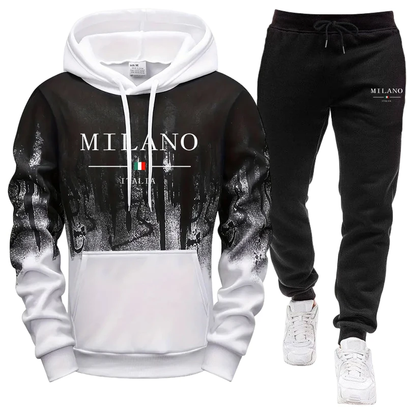 Men's Set/Hoodie/Pants Autumn  - đánh giá và giá Street Fashion Hoodie