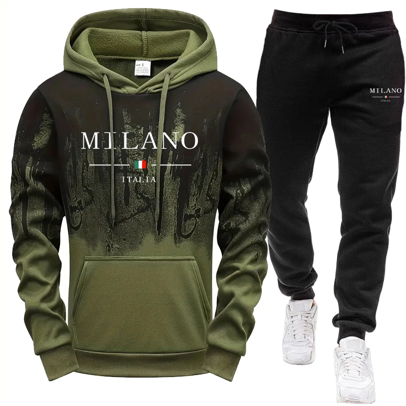Men's Set/Hoodie/Pants Autumn  - đánh giá và giá Street Fashion Hoodie