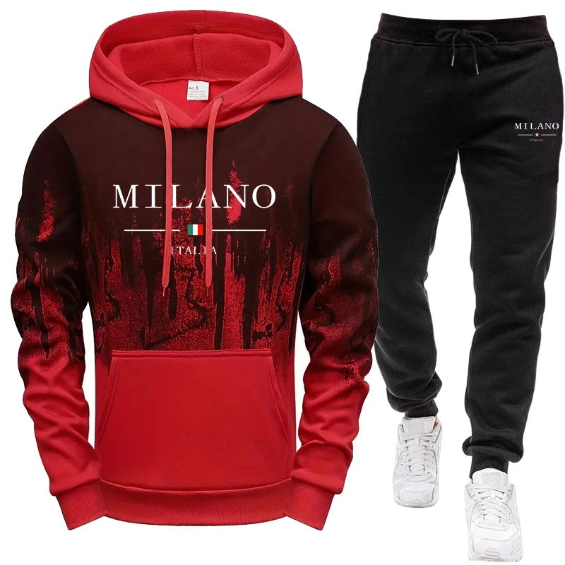Men's Set/Hoodie/Pants Autumn  - đánh giá và giá Street Fashion Hoodie